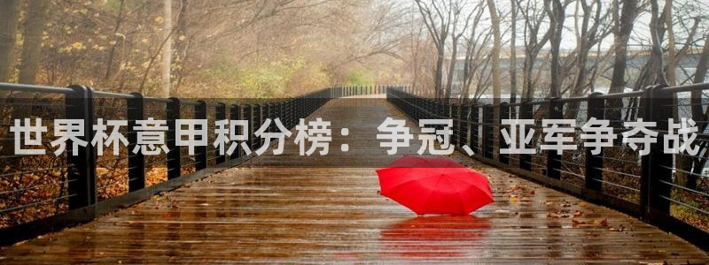 世界杯欧洲区预选赛：世界杯意甲积分榜：争冠、亚军争夺战